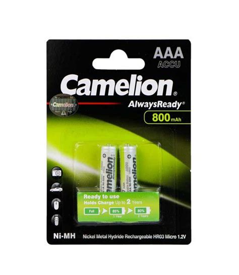 Camelion Alwaysready Mah Rechargeable Aaa Battery