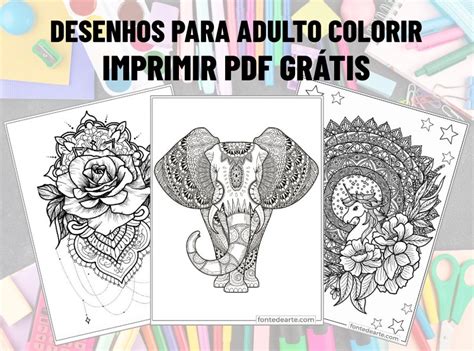 Desenhos Para Adulto Colorir E Pintar Imprimir PDF