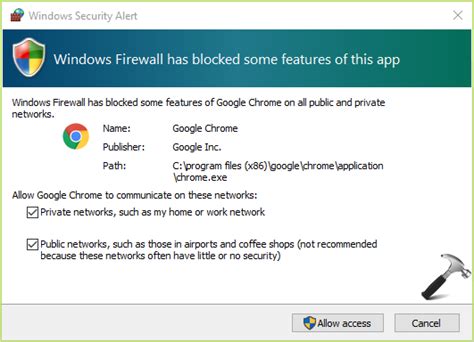 Fix Windows Firewall Has Blocked Some Features Of This App In