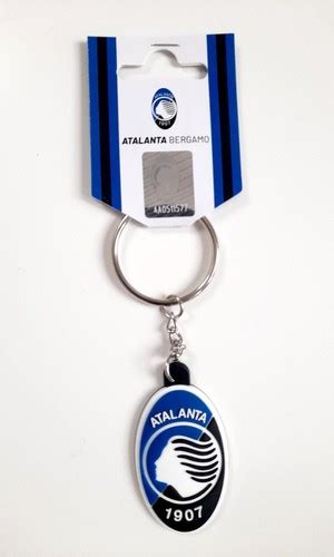 Atalanta Bergamo Crest Gum One Side Keyring Official Product Keyrings