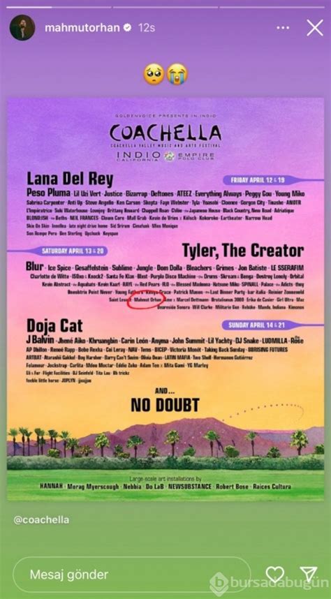 Mahmut Orhan dünyaca ünlü Coachella Festivali nde Türkiye yi temsil