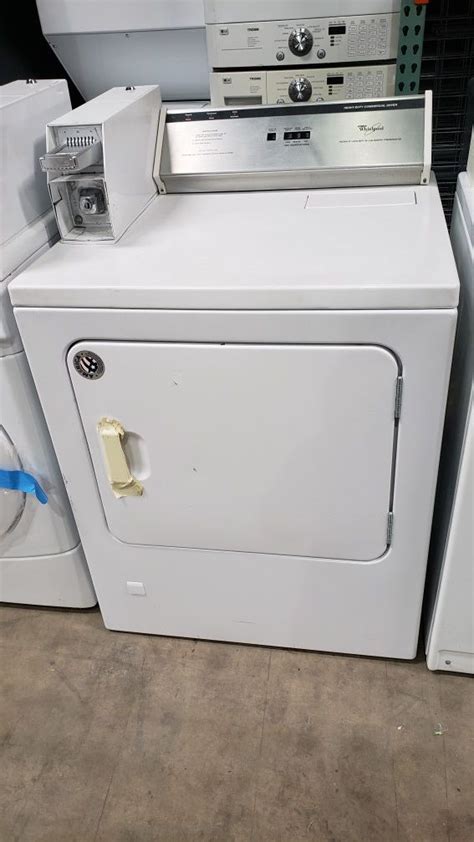 WHIRLPOOL COMMERCIAL COIN OPERATED WASHER AND GAS DRYER SET For Sale In