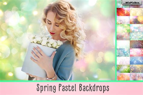 Spring Pastel Backdrops Photo Overlays by MixPixBox - FilterGrade