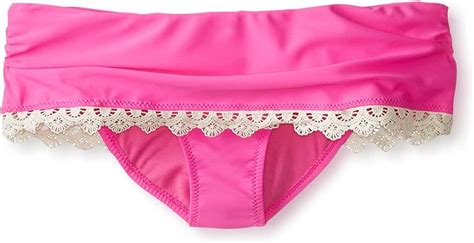 Amazon Jessica Simpson Women S Boho Solid Skirted Bikini Bottom