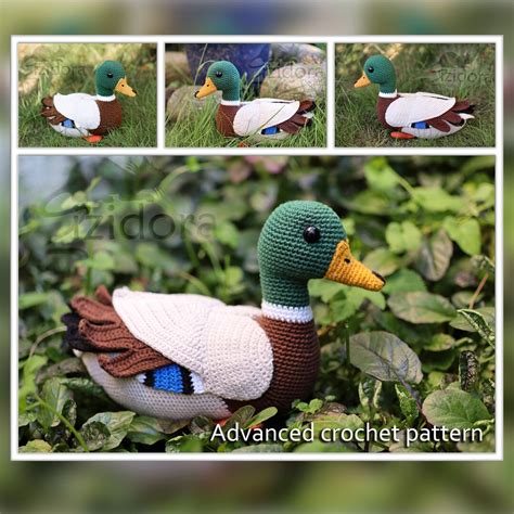 Pattern English Only Mallard Duck Crochet Mallard Crochet Wild Duck