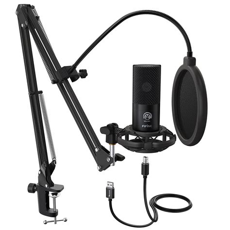 FIFINE K678 Studio USB Mic with A Live Monitoring, Gain Controls, A Mu ...