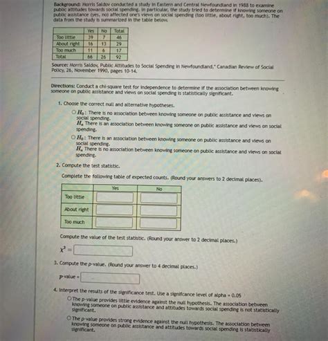 Solved Background Morris Saldov Conducted A Study In Chegg