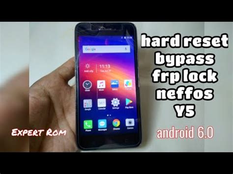 Neffos Y Tp A Hard Reset Bypass Frp Lock Google Account Android