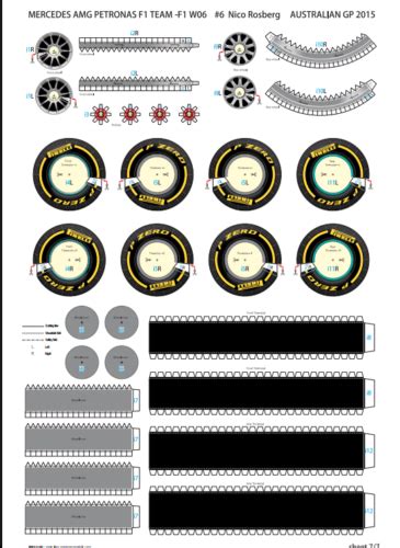 Nico Rosberg Mercedes Amg Petronas W F Papercraft D Model