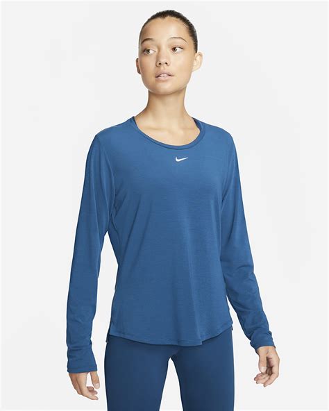 Nike Dri Fit Uv One Luxe Womens Standard Fit Long Sleeve Top Nike Hu