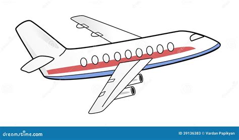 Airplane Illustration Stock Illustration Image 39136383