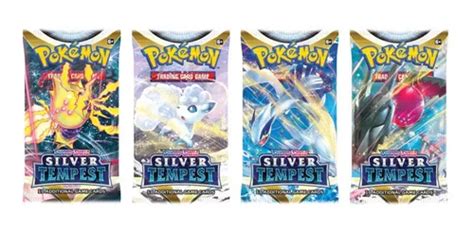 Pack 5 Sobres Boosters Pokemon Tcg Silver Tempest Carta Meses Sin