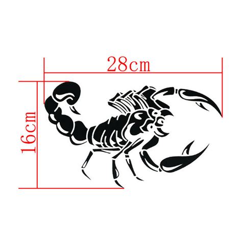 Cm Cute D Scorpion Car Stickers Vinyl Decal Sticker For Cars