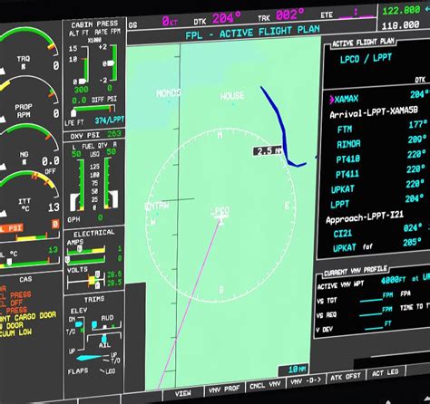 Display PFD ND Is Very Clear TBM 900 X Pilot