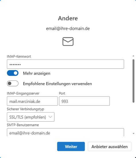 Imap Postfach Einrichten Mit Dem Neuen Outlook