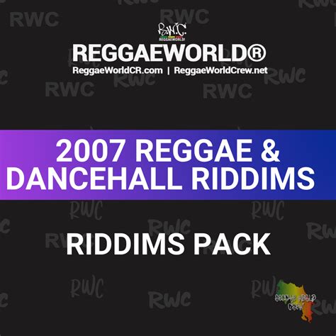 2007 Reggae And Dancehall Riddims Pack Posts Pack