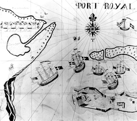 Port Royal Map, 1688. The Port Royal Archives