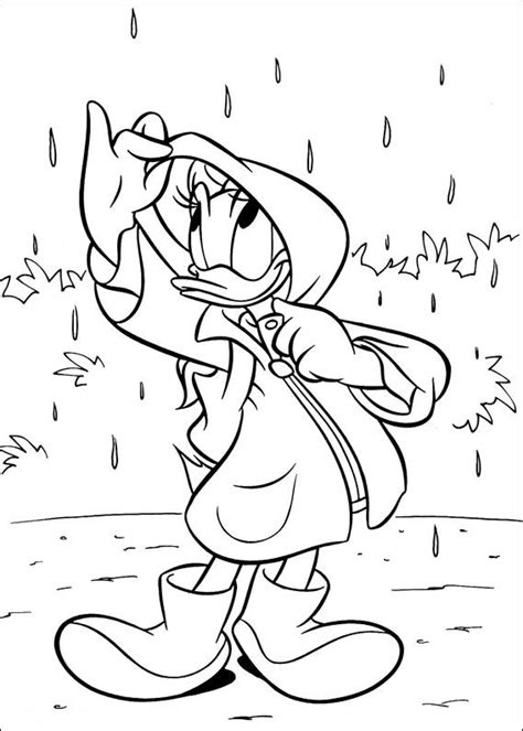 Disegno 1 di Paperina da colorare