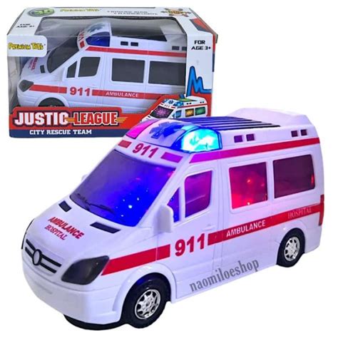 Jual Ambulan Lampu Mainan Mobil Full Lampu Ambulance Hospital D