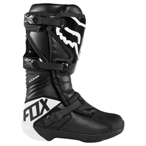 Bottes Cross Fox Comp Black Pilote Tout Terrain Motoblouz