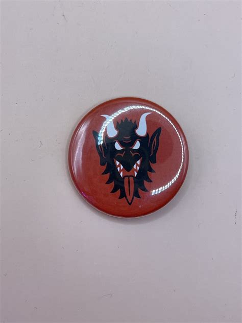 Krampus Face Button