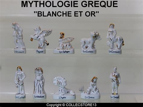 Dvo Serie Complete De Feves La Mythologie Greque Blanche Et Or F Ves