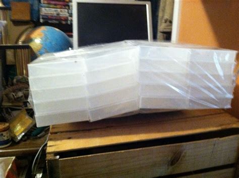 Alpha Videocassette Storage Cases For Vhs Or Beta Clear Plastic Lots Of 20 Ebay