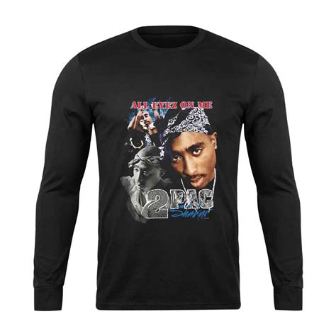 Tupac Shakur 2pac All Eyez On Me Rap Death Row Vintage Long Sleeve T Shirt