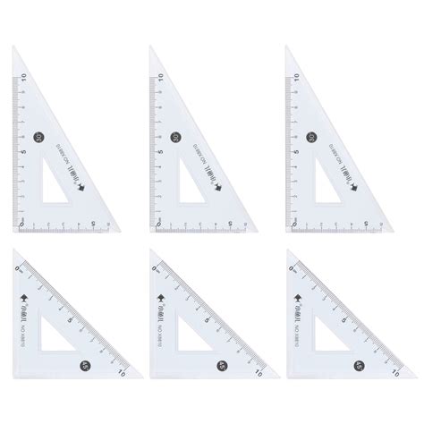 Uxcell Piece Triangle Ruler Square Set Cm And Degrees