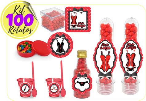 Rotulos Adesivos Para Lembrancinhas Cha De Lingerie Elo