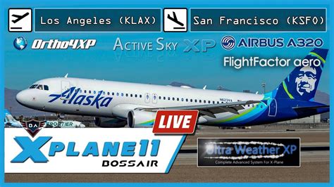 X Plane 11 Los Angeles KLAX San Francisco KSFO FlightFactor