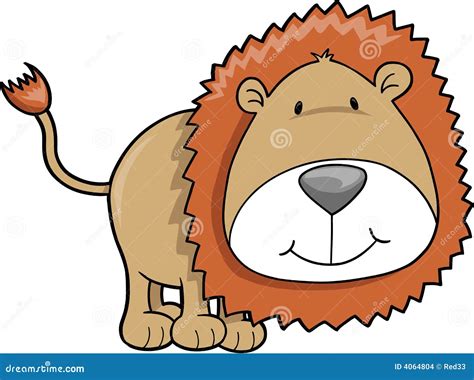 Lion Illustration Stock Vector Illustration Of Wild Safari 4064804