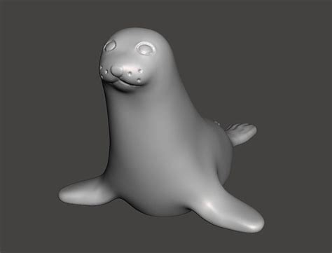 Cute Seal 3d Model 3d Printable Cgtrader