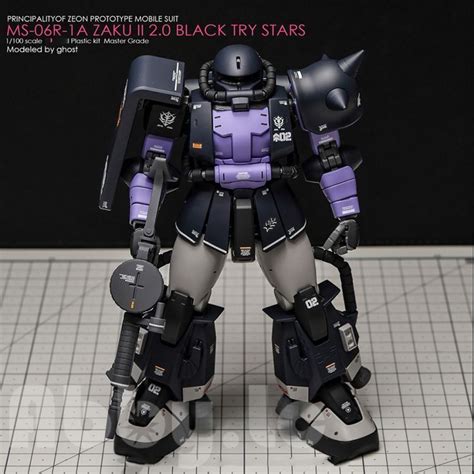 Mg Mg Ms R A Zaku Ii Black Trinity Ver