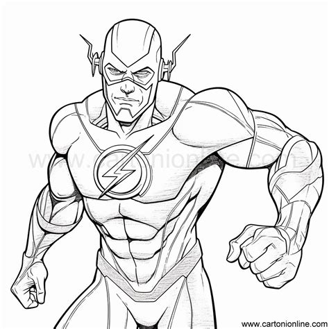 Dibujo De The Flash Para Colorear