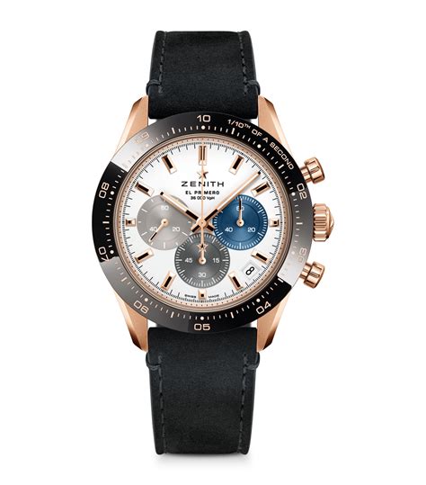 Zenith Rose Gold And Ceramic Chronomaster Sport Watch 41mm Harrods Uk