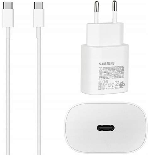 Oryginalna szybka ładowarka SAMSUNG USB typ C 25W 12968594171