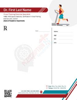 Exercise Prescription Templates For Sprots Physicians