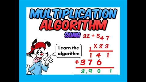 Multiplication Algorithm Song Shows The Process Youtube