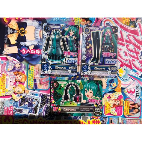 Jual Kartu Aikatsu Jepang Hatsune Miku Vocaloid Satuan Langka Promotion