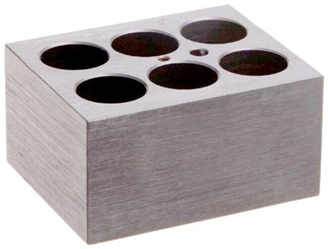 Research Products International Corp Aluminum Block Holds 6x50ml Tubes