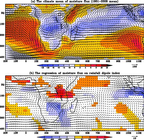 The Djfm Mean Vertically Integrated Moisture Flux Vectors And Its