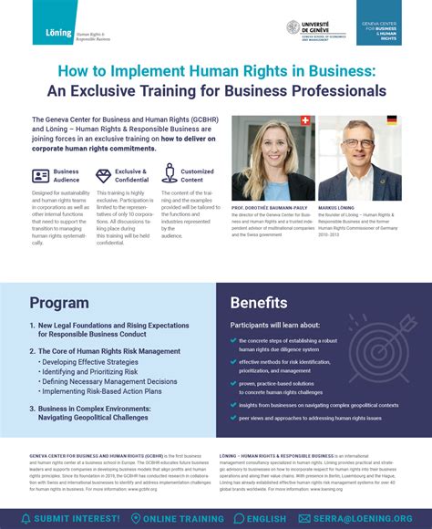 Bhr Product Sheet Löning Human Rights And Responsible Business