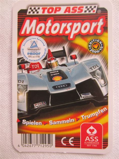 Quartett Motorsport Ass Spielkarten Gebraucht In Sursee F R Chf Mit Lieferung Auf Ricardo