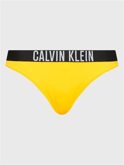 Calvin Klein Swimwear Bikini Unterteil Intense Power KW0KW01728 Gelb