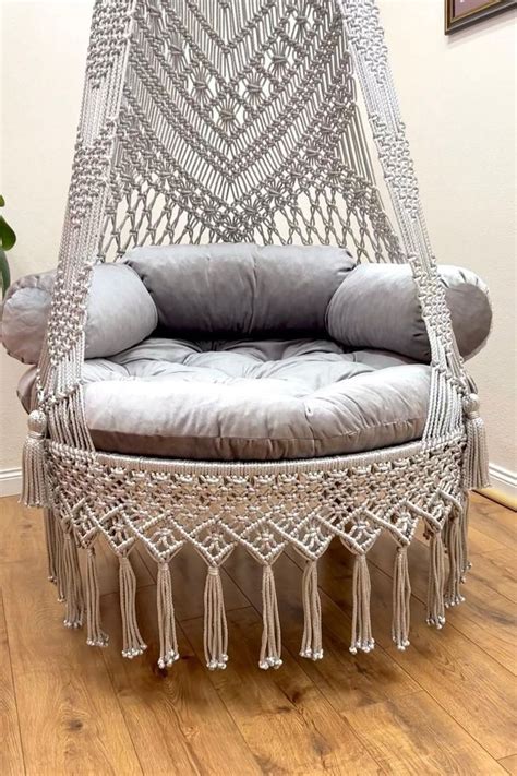 Hanging Chair Macrame Swing Hängesessel Swing Chair Macrame Swing