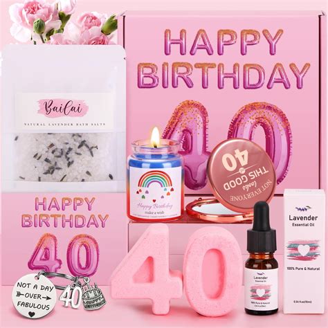 40th Birthday Pamper Ts For Women Friend Ladies Happy 40th Birthday