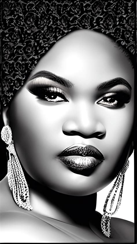 Beautiful Classy Black Plus Size Women Super Resolution Hyper Realistic Intricate · Creative Fabrica