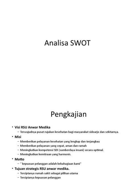 Analisa Swot Pdf