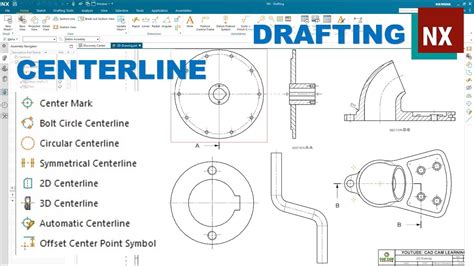 SIEMENS NX DRAFTING 7 CENTERLINE Circular Bolt Circle Symmetrical